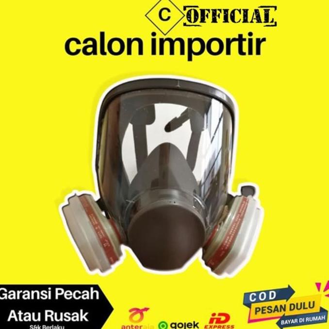 3M Masker Gas Organik Full Face Cold Breathing Valve High Protection