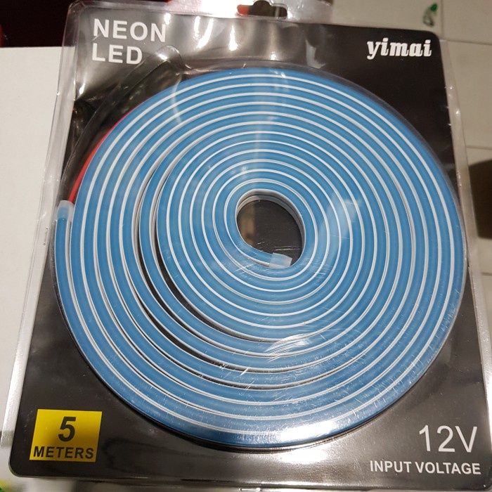 yimai neon flex dc12v 5meter ice blue ip68 tokolaris1629