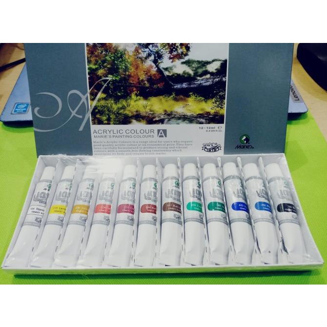 

CAT AKRILIK MARIE'S ACRYLIC SET 12 WARNA 12ML TYPE 812B