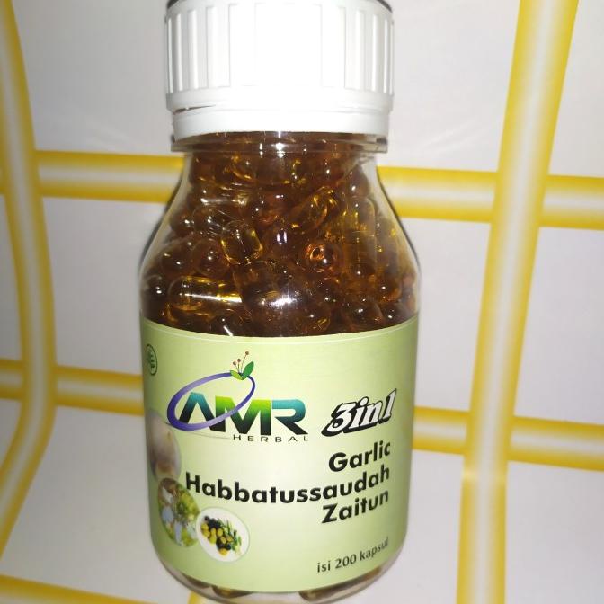 

yang dicari] AMR 3in1 (Habbatussaudah+Olive Oil+Garlic)isi 200kapsul