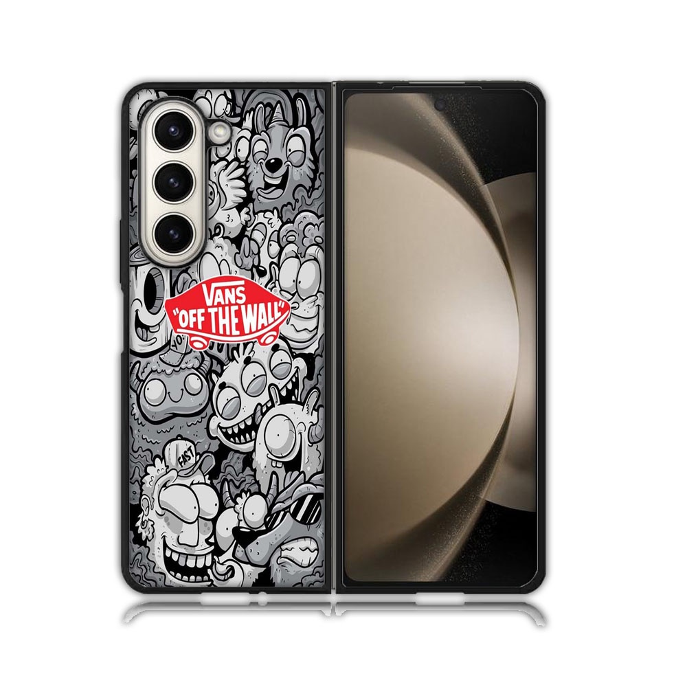 Casing Case Samsung Z Fold 5 Hardcase 4 3 S10 S9 S8 Custom Premium Gambar Vans Art