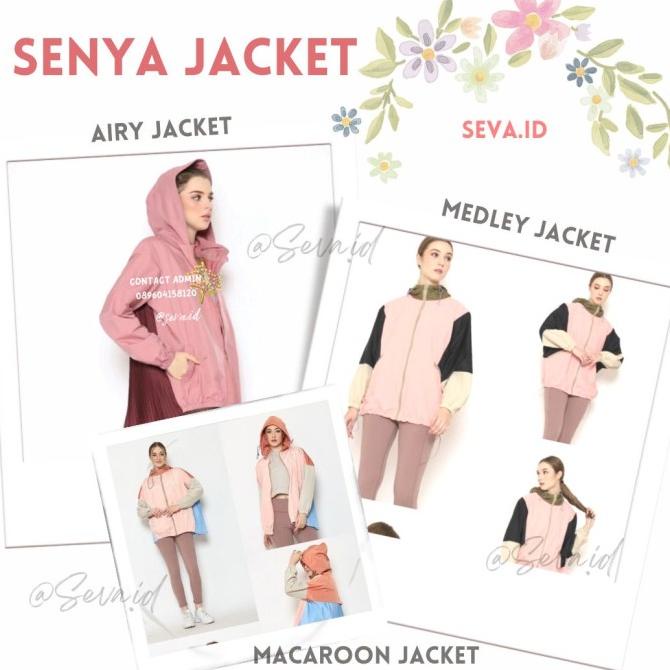 Senya Airy Two Tone Jacket Senya color block jacket senya airy twotone
