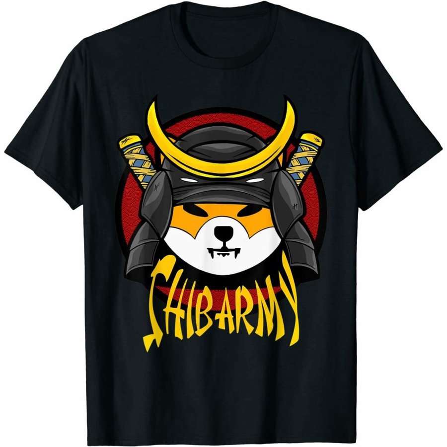 New Baju Kaos Distro SHIBA ARMY Crypto Samurai Shiba Inu coin