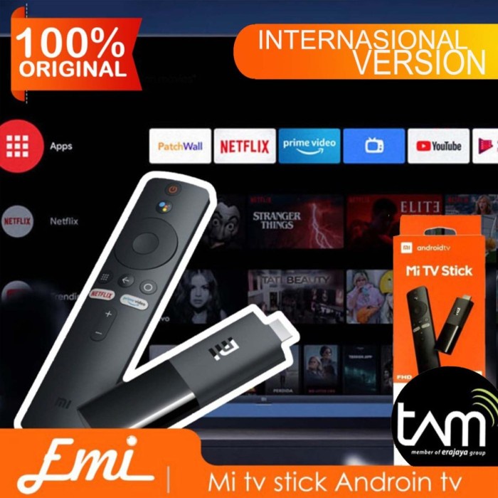 Terlaris Xiaomi Mi Smart Tv Stick Android 9.0 Set Top Box Full Hd Chromecast