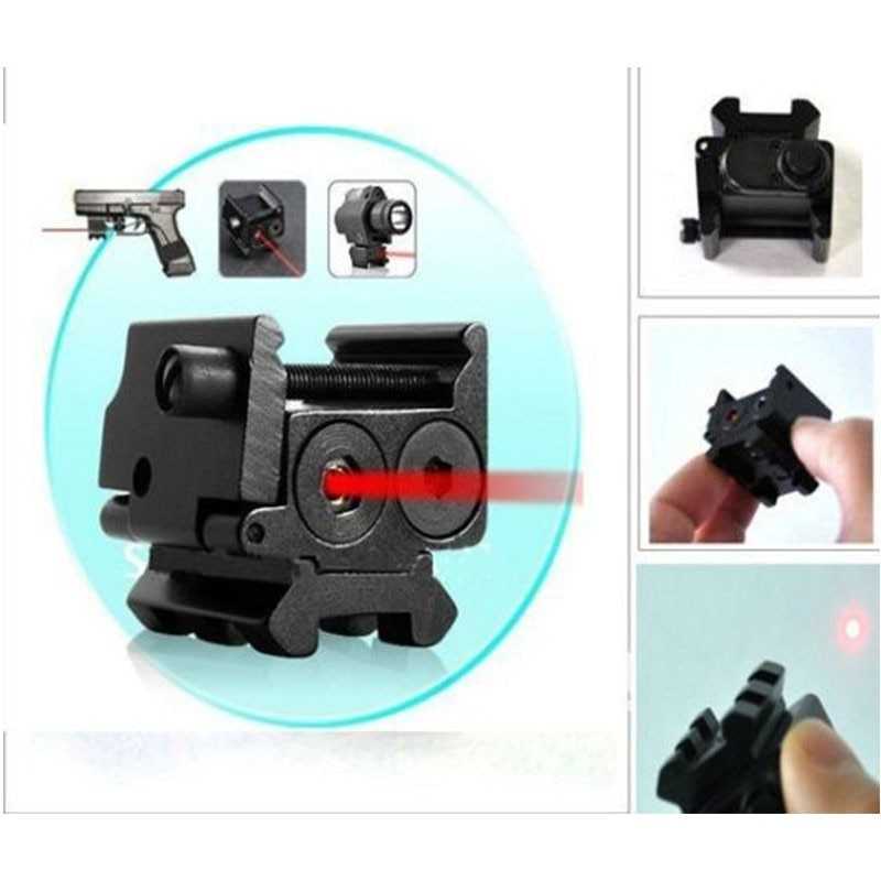 Tactical Red Dot Laser Sight 532Nm Picatinny Mount / Laser Senapan Angin Siang Malam Pcp Merah