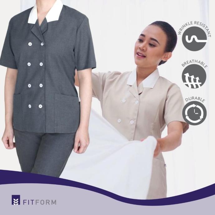 Seragam Suster FITFORM - DOUBLE BREASTED