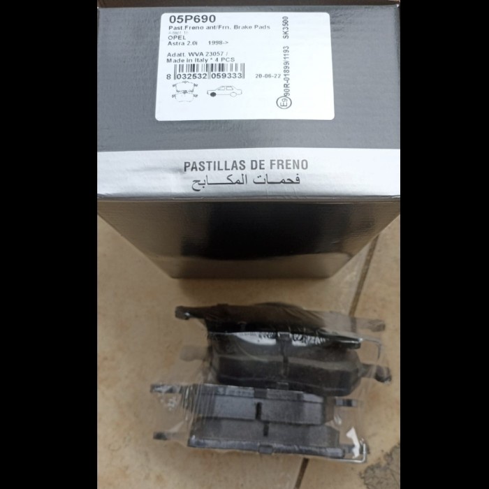 Kampas Rem Brake Pad Zafira DEPAN LPR Italy ORIGINAL
