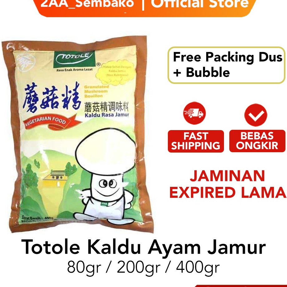 

Terbaru [Halal] Totole Kaldu Rasa Jamur 80Gr 200Gr 400Gr 80 200 400 Gr Ready