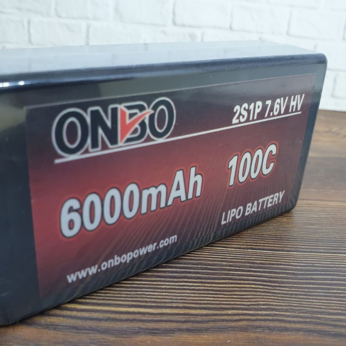 Shorty LiHV 2s 7.6v 6000mah 100c Hardcase Onbo Power