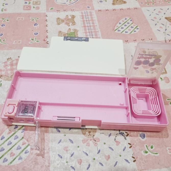 

*$*$*$*$] KOTAK TEMPAT PENSIL ANAK SEKOLAH MULTIFUNGSI - PINK