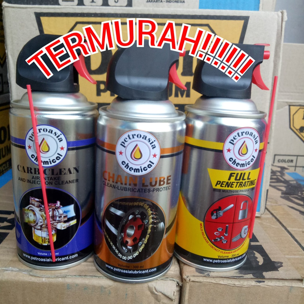 Z3G PETROASIA CHAINLUBE PETROASIA CARB CLEANER PETROASIA FULL PENETRATING PETROASIA PEMBERSIH RANTAI