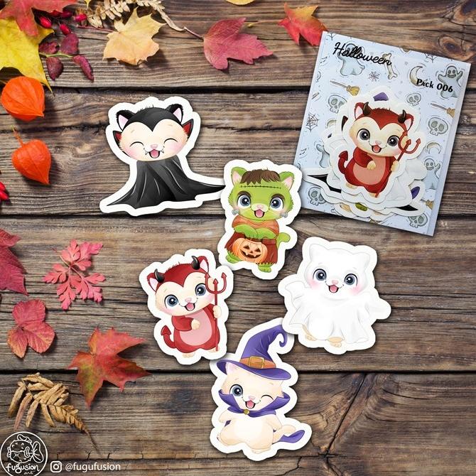 

] Stiker / Sticker Deco Aesthetic Journal Scrapbook Halloween 006