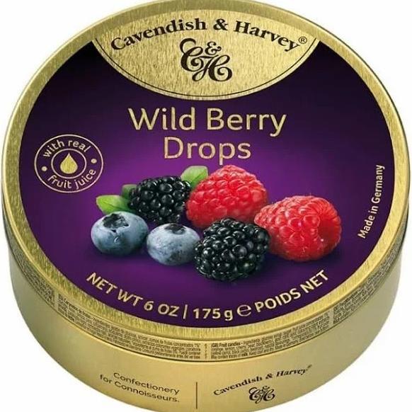 

;&;&;&;&] Cavendish & Harvey Wild Berry Drops 175gr Permen Buah Beri