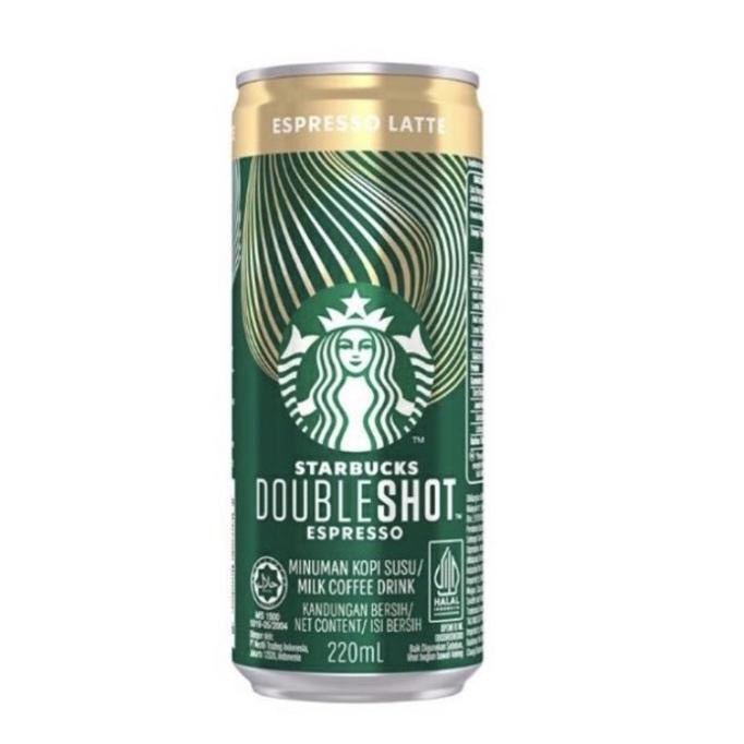 

------] STARBUCKS Double Shot Espresso Latte Coffee Drink 220 ML Kaleng
