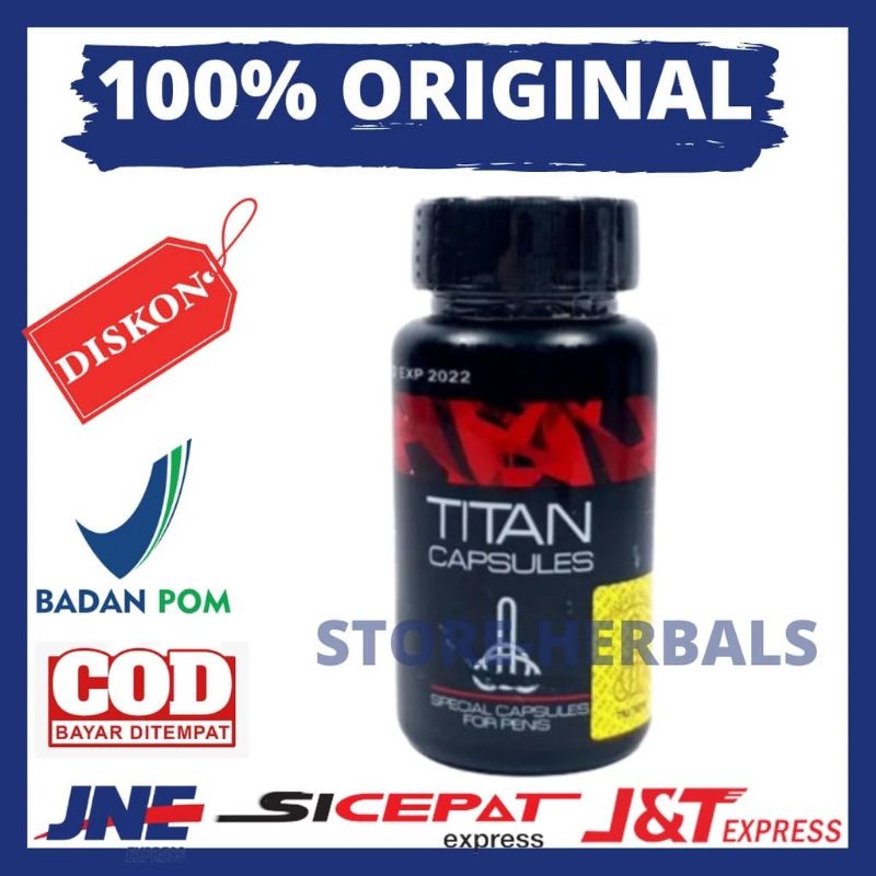 Titan Capsule 100% Asli Obat Kuat Stamina Pria Titan Kapsul Original