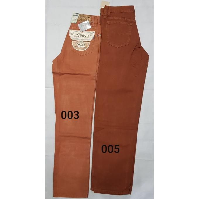 celana jeans pria wanita standard orange merah bata brick murah obral