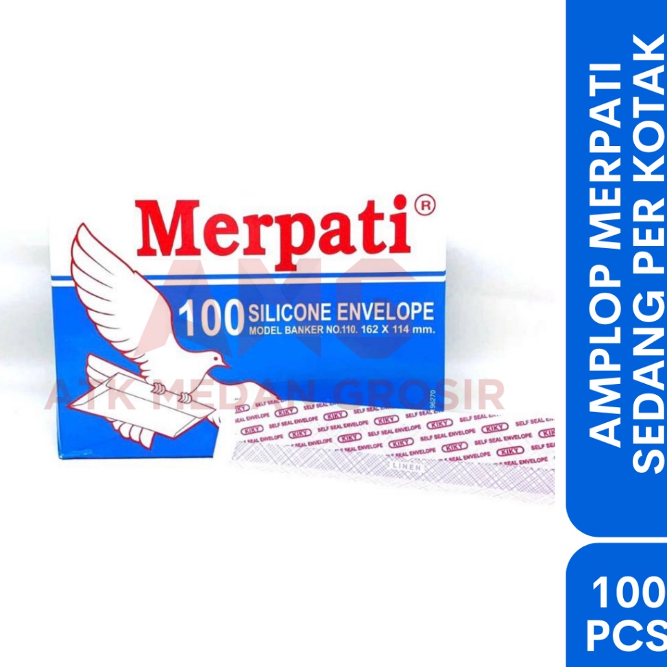 

QK3861 AMPLOP MERPATI TANGGUNG PER BOX ISI 100 LEMBAR jl07h