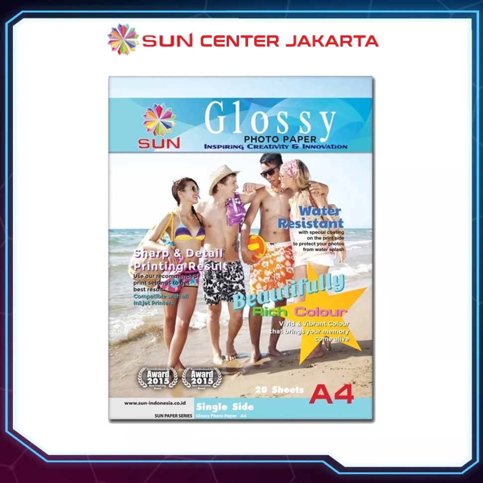 

9.9 SALE Kertas Foto - SUN Next Generation Glossy Photo Paper A4