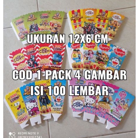 

BDPKZ kardus popcorn 12x6 cm / kertas popcorn 12x6 cm / kotak popcorn terbaru ukuran 12x6 cm dwakp