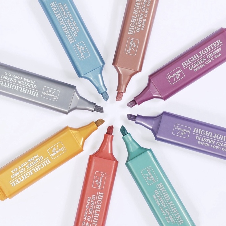 

NU40 [HARU] Stabilo Highlighter Textliner Metalic Glitter Penanda Pewarna ➮Terkini