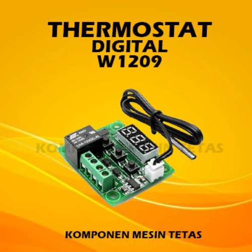 Stok Terbaru.. Thermostat Termostat Digital 12V W1209 untuk Mesin Tetas Telur