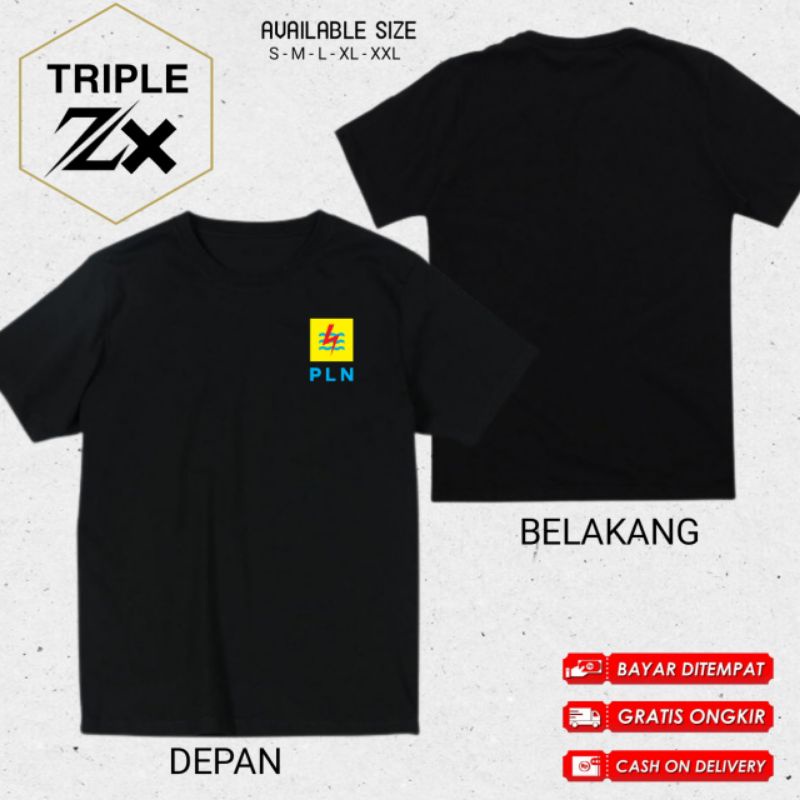 KAOS LISTRIK PLN LOGO SIMPEL