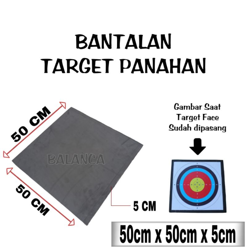 Bantalan Target Panahan 50x50x5 - Eva Foam - Busa Target Panahan