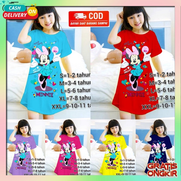 Dastet Duster Daste Usia 1 2 3 Bahan Adem Dastwr Baju Harian Ank Cewek Driss Bahan Nyaman Digunakan 