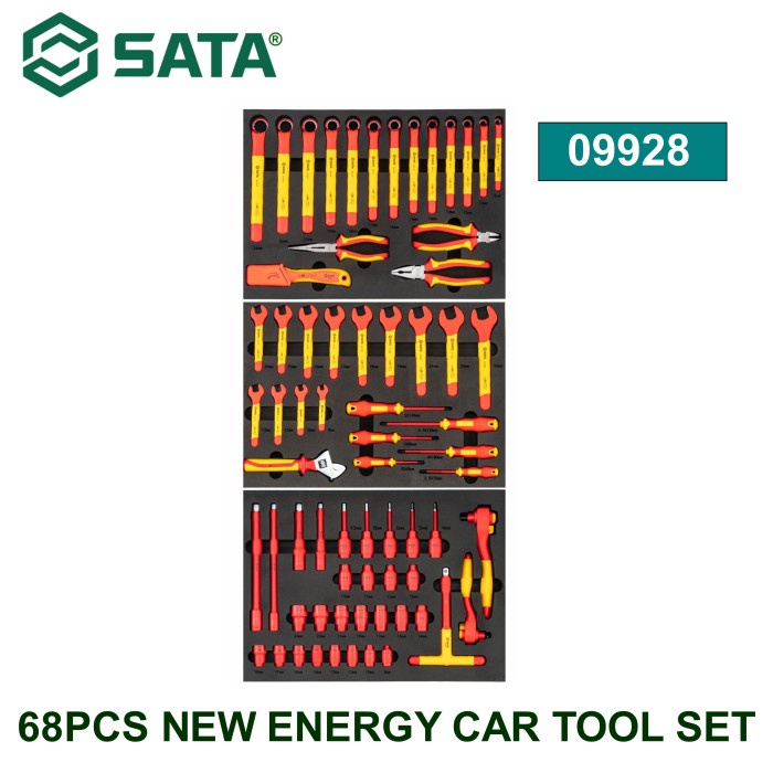 Tool Kit Set Listrik VDE 09928 - 68Pcs New Energy Car Tool Set Sata