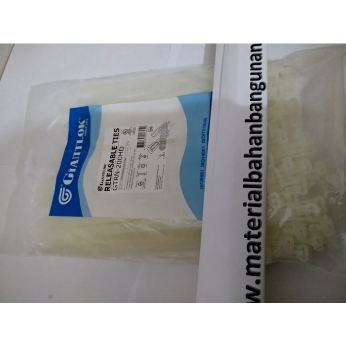 

Bestseller Cable Tis Gtrn 200 Hd Kabel Ties Tali Ties 7.6 Mm X 20 Cm Putih Isi100