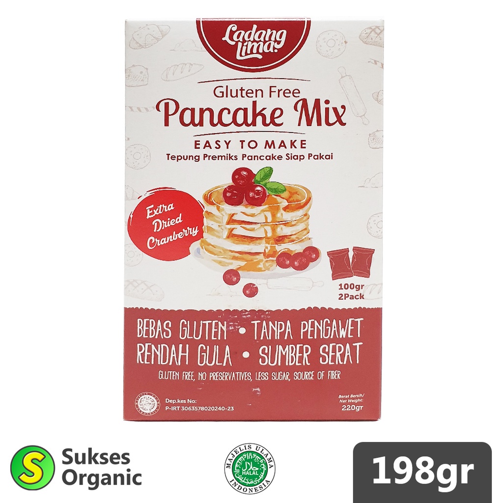 

Gluten Free Pancake X Ladang Lima 220Gr