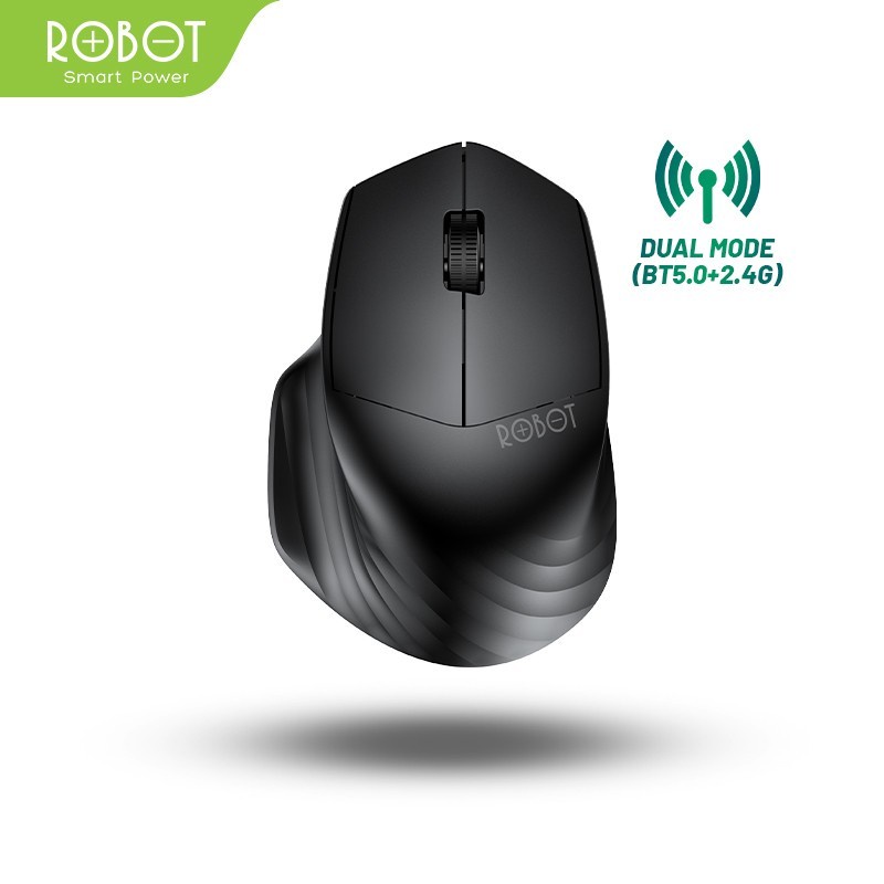 ROBOT M350 Mouse Wireless Silent Click 1600DPI Bluetooth & Receiver