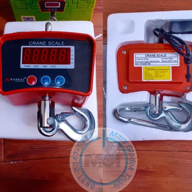 Timbangan Gantung Digital 500 Kg Nankai - Kiloan Gantung Digital