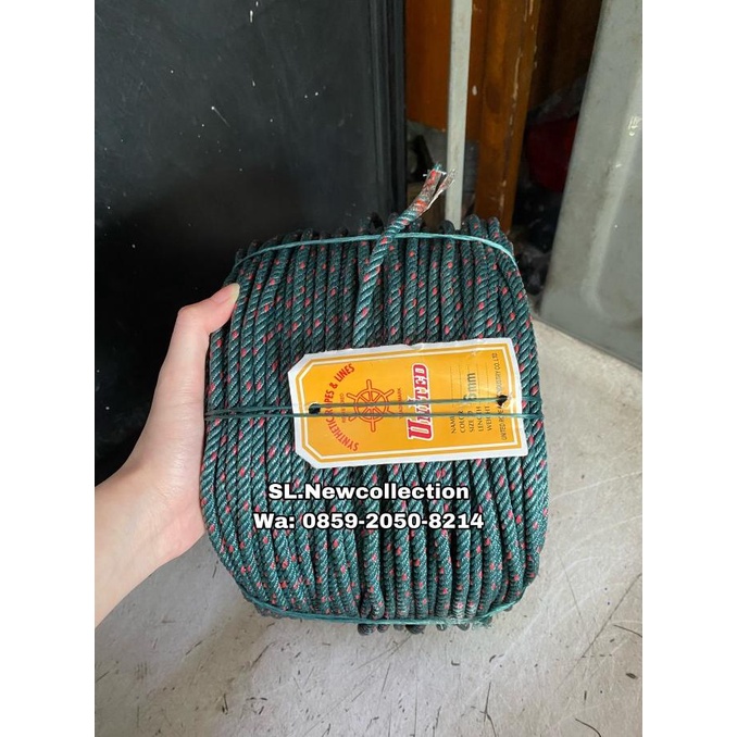 Berkualitas Tali Tambang Ukuran 6 Mm Merk United / Harga 1 Rol Murah