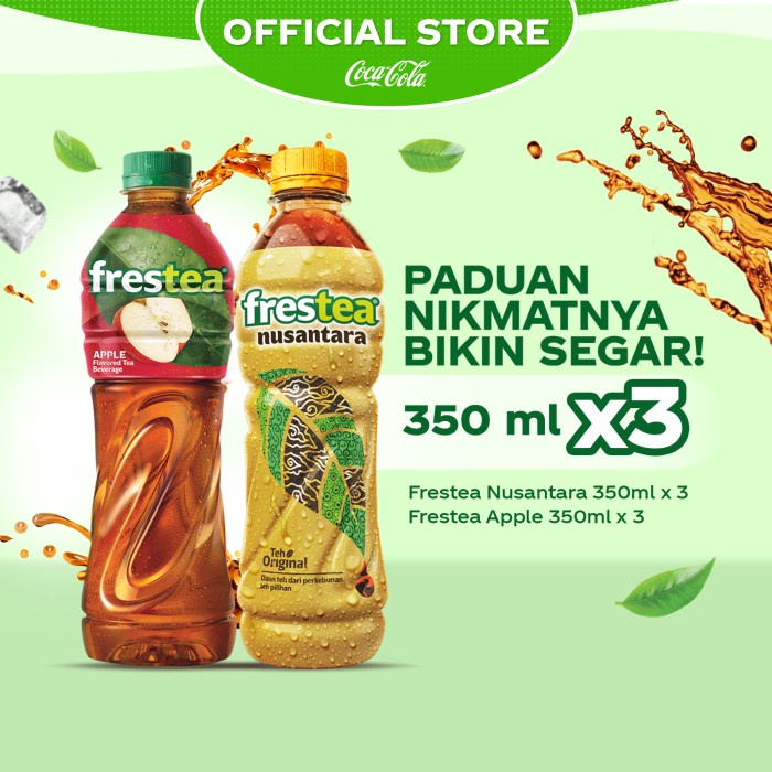 

Frestea Nusantara Botol 350ml x3 + Frestea Apple - Botol 350ml x3