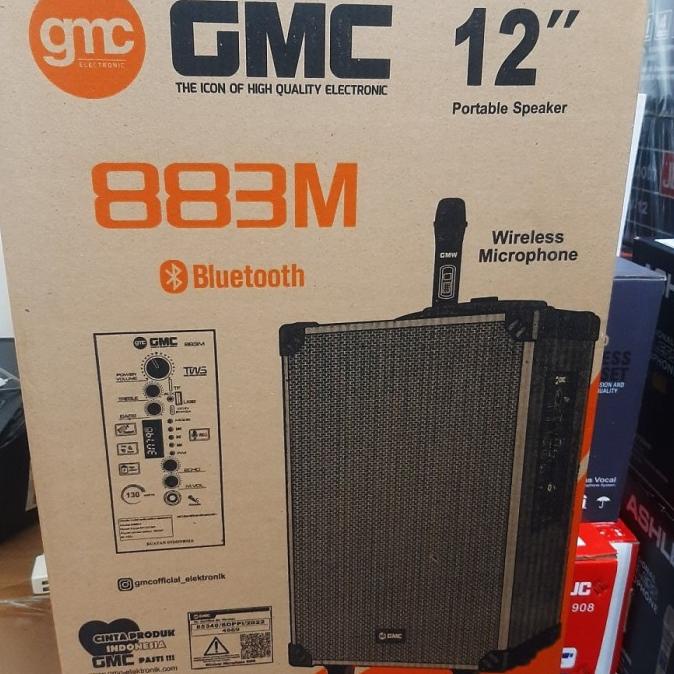 SPEAKER GMC 883 M BLUETOOTH 12" + 1 MIC