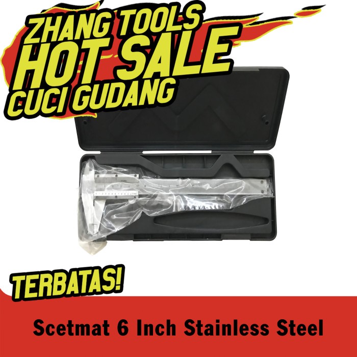 

Terlaris Scetmat / Jangka Sorong Stainless Steel 6 Inch.