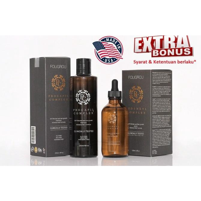 SALE Foligrou hair tonic dan shampoo penumbuh rambut TETMURAH