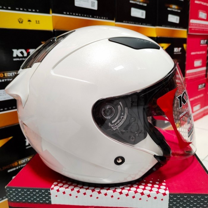 Helm Kyt Galaxy Flat R Solid White