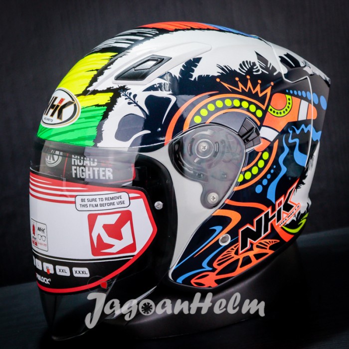 Nhk Helm S1 Gp Pro Se Remy #3 White Glitter Gppro Double Visor