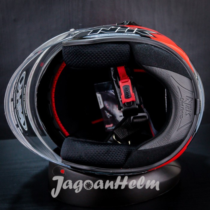 Nhk Helm R1 Napoleon Black Red Double Visor