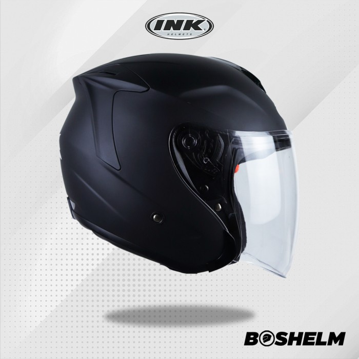 Helm Ink Dynamic Hitam Doff Helm Half Face Sni