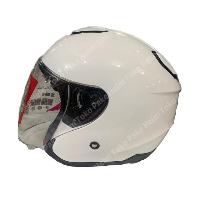 Helm Kyt Kyoto Putih White Helm Kyt Half Face