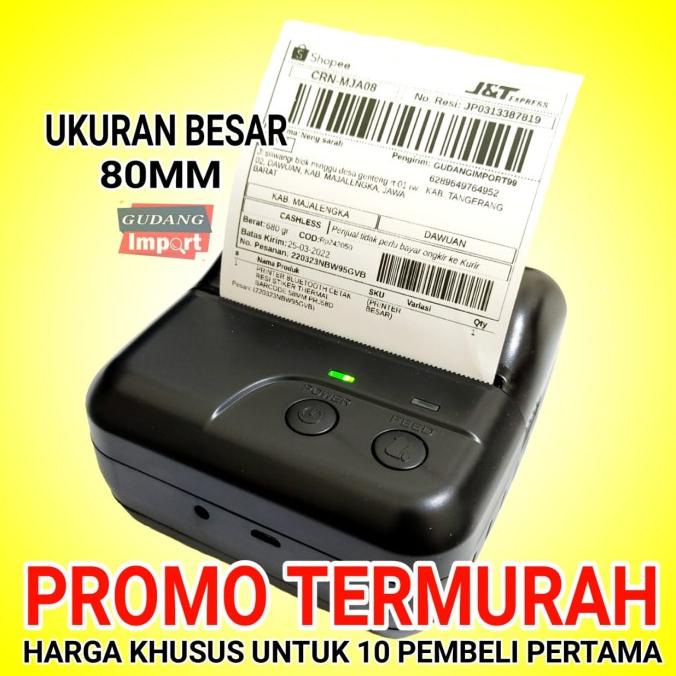 

Printer Thermal Bluettoth 80Mm Cetak Resi Pengiriman Struk Kasir