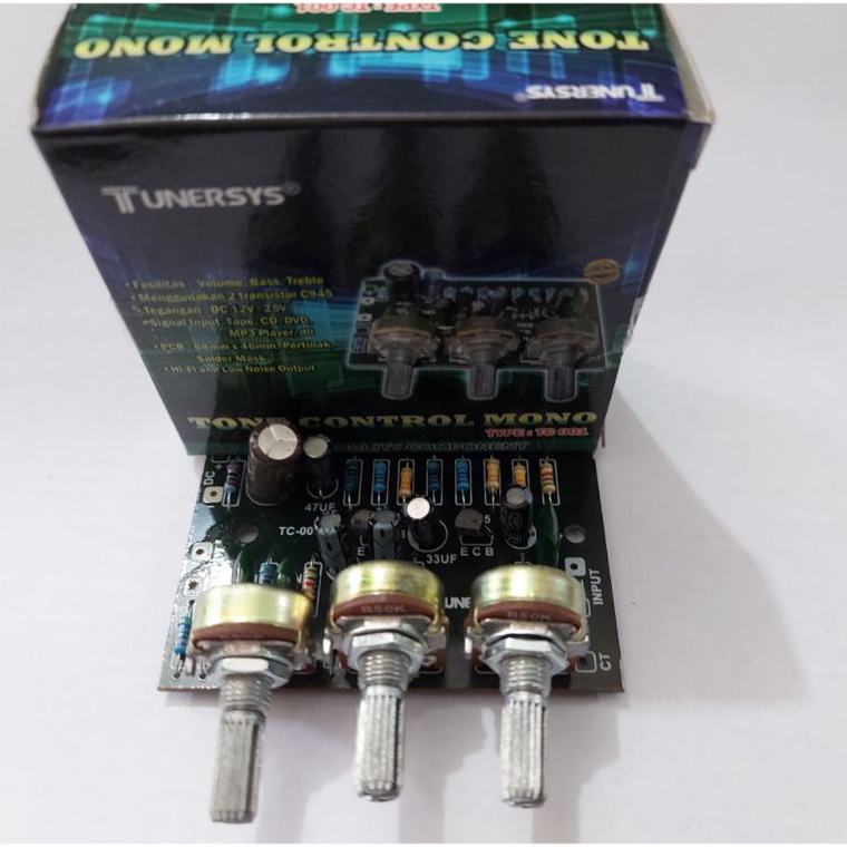 41 Kit tone kontrol mono tancap transistor ↑Terlaris