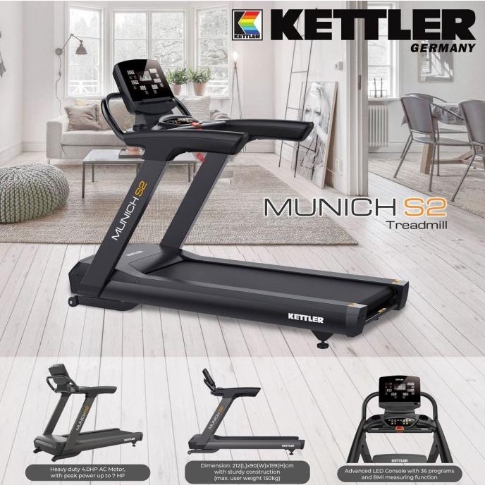 KETTLER LIite-Commercial Treadmill MUNICH S2 233-000