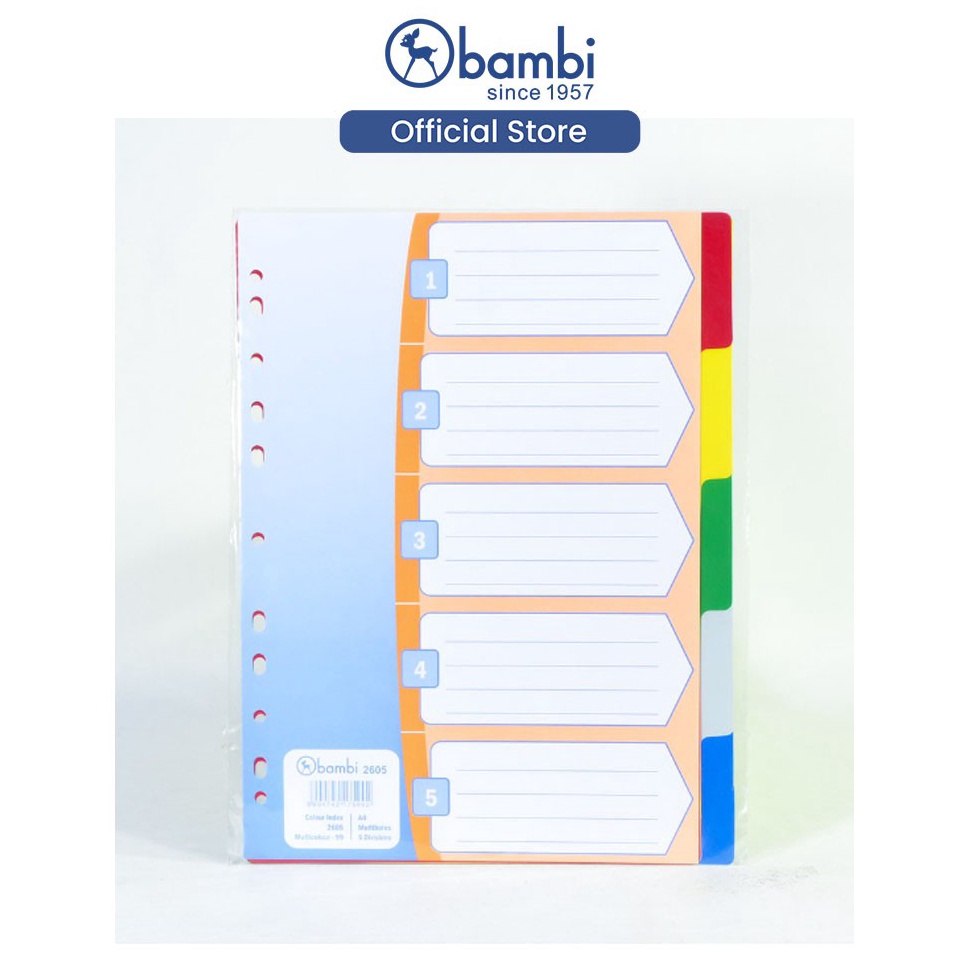 

[DM9] Divider & Indexes 2605 - Pembatas Binder Ordner Stok Banyak (⌒