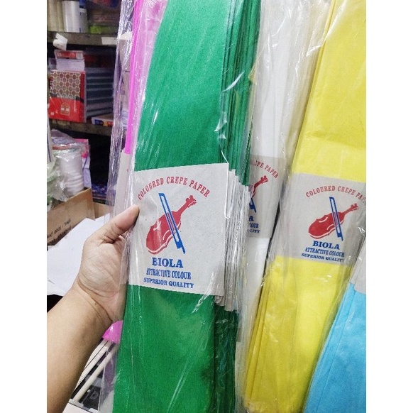 

[PWT45] Kertas krep / crepe biola (1pack isi 25) 63