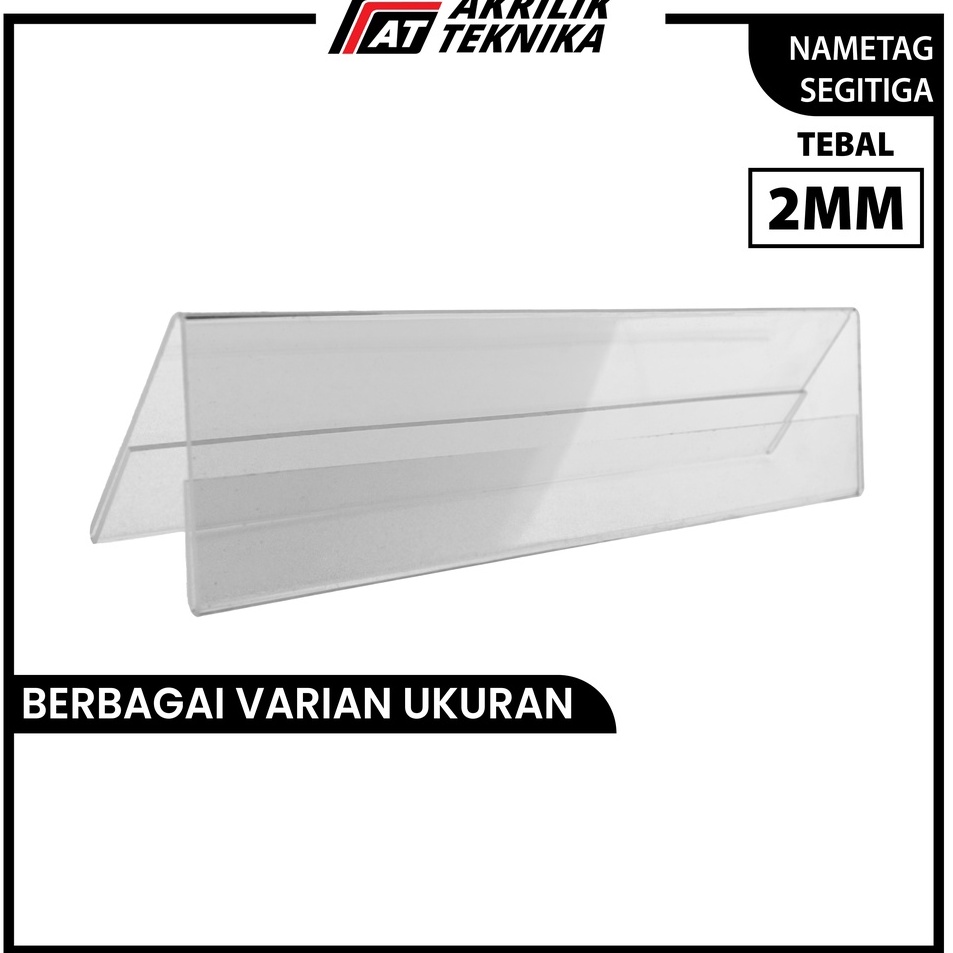 

SSQW6754 AKRILIK / ACRYLIC / DISPLAY PAPAN NAMA MEJA PANITIA SEGITIGA