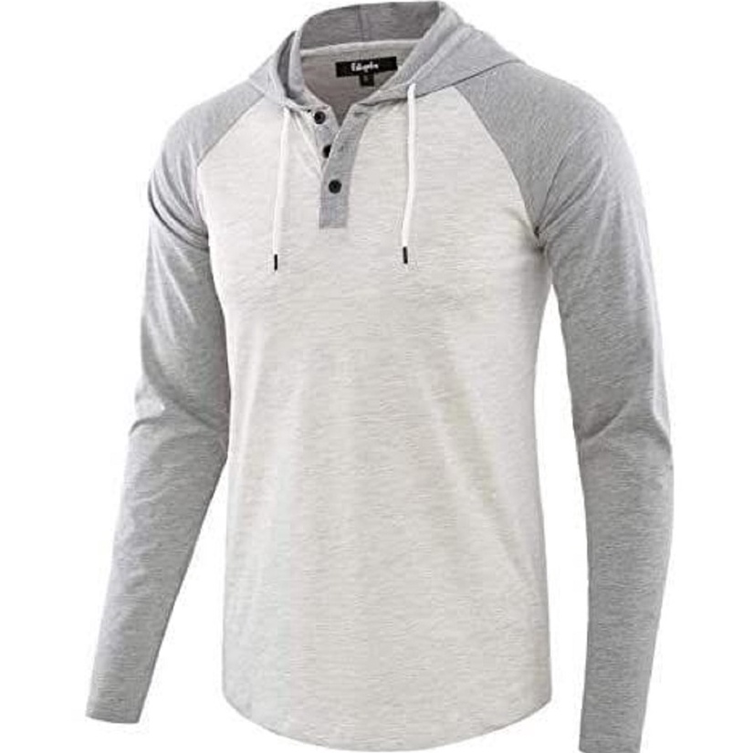 Chekout.. kaos pria original lengan panjang bertopi kaos hoodie lengan panjang